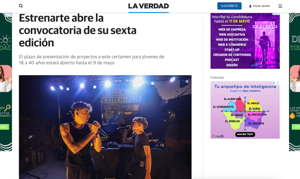 Estrenarte 2026 La Verdad