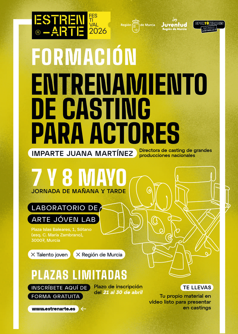 Cartel Entrenamiento al casting